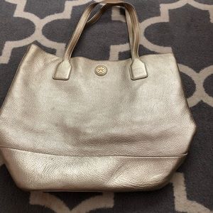 Tory Burch Gold leather tote